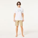 Oakley Bark Sun Erkek Kısa Kollu T-Shirt - XS - Beyaz