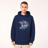 Oakley Finish Line Unisex Kapüşonlu Sweatshirt - S - Lacivert