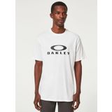 Oakley FOA402167 O BARK 2.0 Bisiklet Yaka Baskılı Beyaz - Siyah Erkek T-shirt
