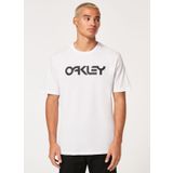 Oakley FOA404011 MARK II TEE 2.0 Bisiklet Yaka Baskılı Beyaz Siyah Erkek T-shirt