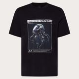 Oakley Futurescape Jellyfish Erkek Kısa Kollu T-Shirt - Siyah