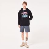 Oakley Golden Hour Bark Po Erkek Kapüşonlu Sweatshirt - M - Siyah