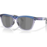Oakley Oo 9284 928416 55 Oakley x Fortnite™ Brite Bomber Frogskıns Range Unisex Güneş Gözlüğü - Şeffaf - Mavi
