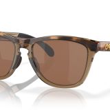 Oakley Oo9284 Frogskins Serisi Yuvarlak Güneş Gözlüğü, Kahverengi Kaplumbağa/Kahverengi Duman/Prizm Tungsten Polarize, 55 mm