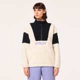 Oakley Tnp Ember Half Zip Rc Fleece Kadın Polar Üst - Beyaz - Siyah - XS
