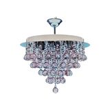Öalpa Rima 6'lı Kristal Taşlı Modern Avize - Krom