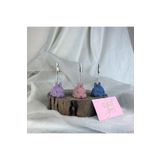 Oasis Decoration Tavşan 3'lü Not Tutucu Set ( Gri Mavi - Antik Pembe - Mor ), Fotoğraf Tutucu
