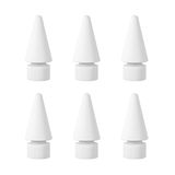OASO Apple Pencil 1. Nesil ve 2. Nesil (6'lı Paket) için Stylus Kalem Uçlarının Değiştirilmesi, iPad Pencil ile Uyumlu Kalem Uçları.