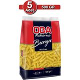 Oba Burgu Makarna 500 G x 5 Adet | Ev Tipi Çoklu Paket - 2,5 kg