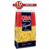 Oba Fiyonk Makarna 500 G X 10 Adet | Uzun Süreli Stok Paketi
