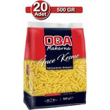 Oba Ince Kesme Makarna 500 G x 20 Adet | Toplu Çorbalık Paket - 10 kg