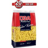 Oba Kalın Kesme Makarna 500 gr x 20 Adet 10 kg Uzun Süreli Stok Paketi Lezzetli ve Pratik Kullanım İçin
