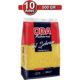 Oba Tel Şehriye Makarna 500 G x 10 Adet | Uzun Süreli Stok Paketi - 5 kg