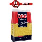 Oba Tel Şehriye Makarna 500 G x 5 Adet | Aile Tipi Çoklu Paket - 2,5 kg