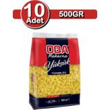 Oba Yüksük Makarna 500 G X 10 Adet | Çoklu Aile Paketi