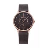 Obaku Denmark V212lmvnmn Quartz Hasır Kahverengi 34 Mm Kadın Kol Saati