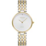 Obaku Denmark V256LXFISF Quartz Çelik Altın/gri Beyaz Kadran 32 mm Kadın Kol Saati - tek ebat