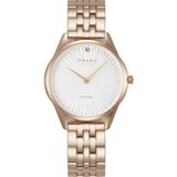 Obaku Denmark V297LXVISV Quartz Çelik Rose Beyaz Kadran Safir Cam 32 mm Kadın Kol Saati - tek ebat