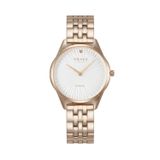 Obaku Denmark V297LXVISV Quartz Çelik Rose Beyaz Kadran Safir Cam 32 mm Kadın Kol Saati