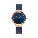 Obaku Denmark V300lxvlml Quartz Çelik Hasır Lacivert Safir Cam 32 Mm Kadın Kol Saati