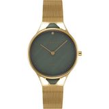 Obaku Denmark V302LXGEMG Quartz Hasır Altın Rengi Yeşil Kadran 32 mm Kadın Kol Saati - tek ebat