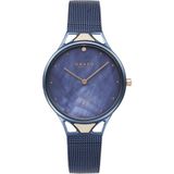 Obaku Denmark V302LXLLML Quartz Çelik Hasır Lacivert Safir Cam 32 mm Kadın Kol Saati - tek ebat