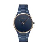 Obaku Denmark V305gxslsl Quartz Çelik Lacivert Safir Cam 42 Mm Erkek Kol Saati