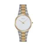 Obaku Denmark V305LXFWSF Quartz Çelik Altın/GriBeyaz Kadran Safir Cam 32 mm Kadın Kol Saati