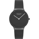 Obaku Denmark V307LXBBMB Quartz Hasır Siyah Safir Cam 34 mm Kadın Kol Saati - tek ebat