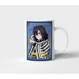 Obanai Iguro Demon Slayer Anime Tasarım Kupa - Hediyelik Kupa - Baskılı Kupa - 001 - Beyaz - 300 ml