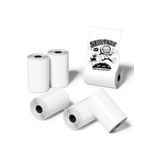 Obay 6 Rulo Mini Cep Yazıcı Etiket Kağıdı, 30 x 57MM Cep Yazıcısı Için Kendinden Yapışkanlı Termal Kağıt