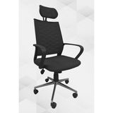 Obc Ofis Büro Concept Atlas Fileli Krom Yönetici Ofis Büro Bilgisayar Çalışma Koltuğu - Sandalyesi - Siyah