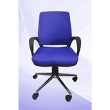 Obc Ofis Büro Concept Comfy Çalışma Sandalyesi | Ofis Koltuğu | Krom Ayaklı - Mavi
