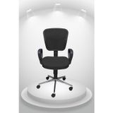 obc ofis büro concept Depar Krom - Fileli Ofis Büro Öğrenci Çalışma Koltuğu - Sandalyesi Siyah