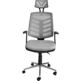 Obc Ofis Büro Concept Piramit Krom Fileli Ofis Büro Öğrenci Çalışma Koltuğu - Sandalyesi - Gri
