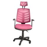 Obc Ofis Büro Concept Piramit Plastik Fileli Ofis Büro Öğrenci Çalışma Koltuğu - Sandalyesi - Pembe