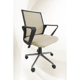 Obc Ofis Büro Concept Prime Yönetici Koltuğu Ofis Çalışma Koltuğu - Sandalyesi Krom Ayak - Açık Kahverengi