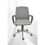 Obc Ofis Büro Concept Savina Yönetici Koltuğu Ofis Çalışma Koltuğu - Sandalyesi Krom Ayak - Gri