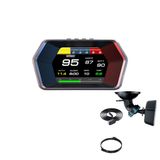 OBD + OBD 2 + GPS Çift Modlu Araç HUD LCD Ekranlı Akıllı Gösterge ve Arıza Tespit Cihazı Oto Kokusu Hediye