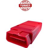 Obd2 Konnektörü Obd2 Adaptörü Obd Erkek Fiş Boş Kutu + Kırmızı - 08 Kırmızı