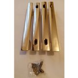 OBERS Duşakabin Kulp Lüks Kare Sarı 14-16cm Arası