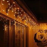 OBEV 8 Fonksiyonlu Dekoratif Saçak Led Sarkıt Perde Led Eklenebilir Led Süsleme Led Peri Led Işık Ledli Işık Yılbaşı Led Yılbaşı Işık Yılbaşı Süsü (4 Metre)
