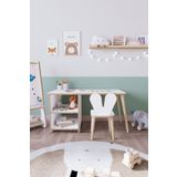 OBİ Atölye 2 Raflı Çocuk Aktivite Masası Montessori Masa Sandalye Seti - Tek Sandalyeli