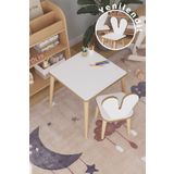 OBİ Atölye Çocuk Oyun Aktivite Masası 45x45 Cm Çocuk Çalışma Masası Masa Sandalye Seti