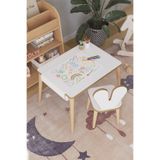 OBİ Atölye Çocuk Oyun Aktivite Masası 60x45 Cm - Kağıt Rulo Set - Montessori Sandalye Çalışma Masası
