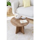 OBİ Atölye Mantar Orta Sehpa İskandinav Stili Yuvarlak Orta Sehpa 58 cm - Ceviz
