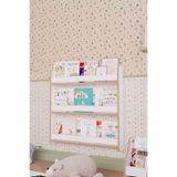 OBİ Atölye Montessori Çocuk Kitaplığı 3 Katlı Geniş 80x80 Dikey Duvar Kitaplığı