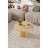 OBİ Atölye NORD Orta Sehpa 72 cm, İskandinav Orta Sehpa, Bohem, Yuvarlak - Meşe