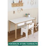 Obi Atölye Yaz-Sil 2 Çekmeceli Aktivite Masası Çocuk Masası Sandalyesi