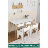 OBİ Atölye Yaz-sil Yüzey 2 Çekmeceli Aktivite Masası Çocuk Masası 2 Sandalyeli